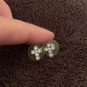 Brighton cross studs